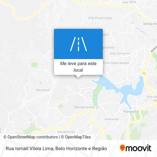 Rua Ismail Vilela Lima mapa