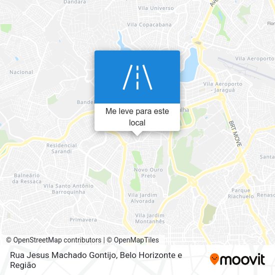 Rua Jesus Machado Gontijo mapa