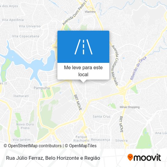 Rua Júlio Ferraz mapa
