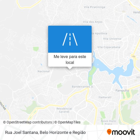 Rua Joel Santana mapa