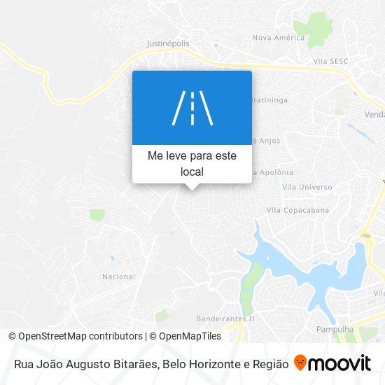 Rua João Augusto Bitarães mapa