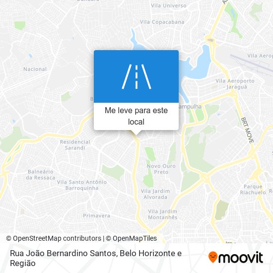 Rua João Bernardino Santos mapa