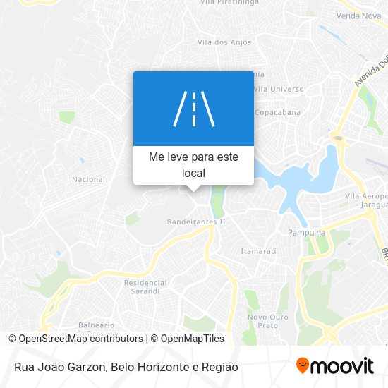 Rua João Garzon mapa