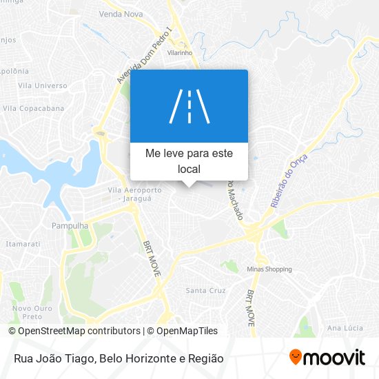 Rua João Tiago mapa