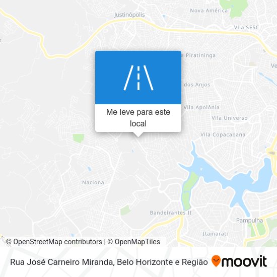 Rua José Carneiro Miranda mapa