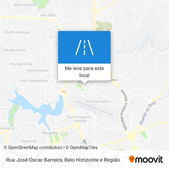 Rua José Oscar Barreira mapa
