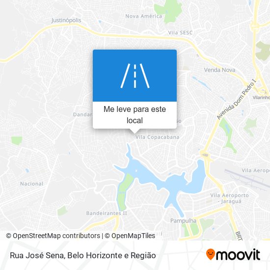 Rua José Sena mapa