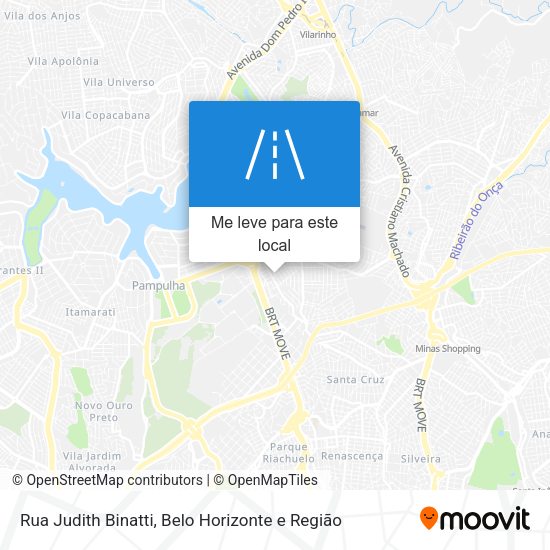 Rua Judith Binatti mapa