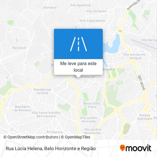 Rua Lúcia Helena mapa