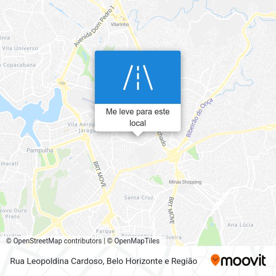 Rua Leopoldina Cardoso mapa
