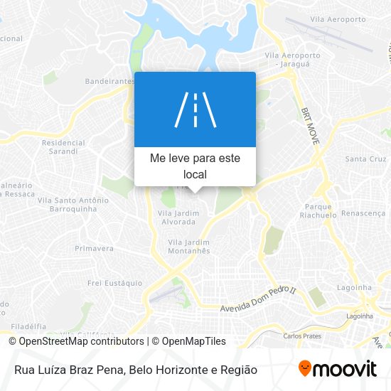 Rua Luíza Braz Pena mapa