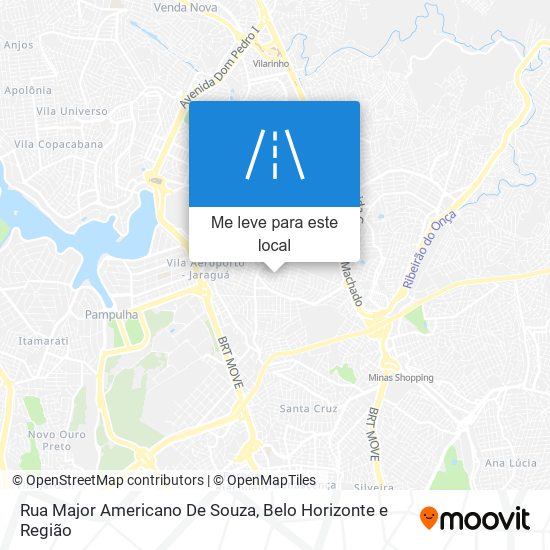 Rua Major Americano De Souza mapa