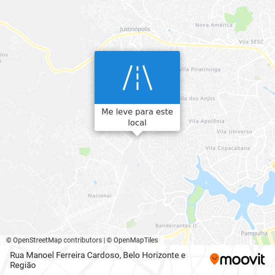 Rua Manoel Ferreira Cardoso mapa