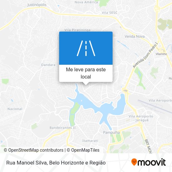 Rua Manoel Silva mapa