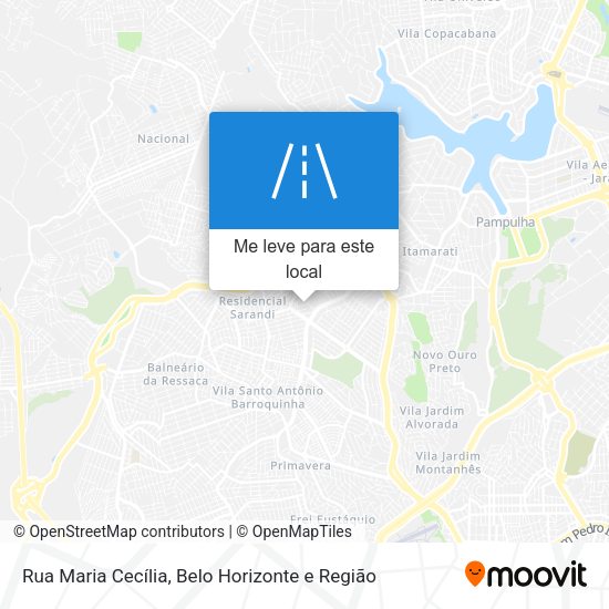Rua Maria Cecília mapa