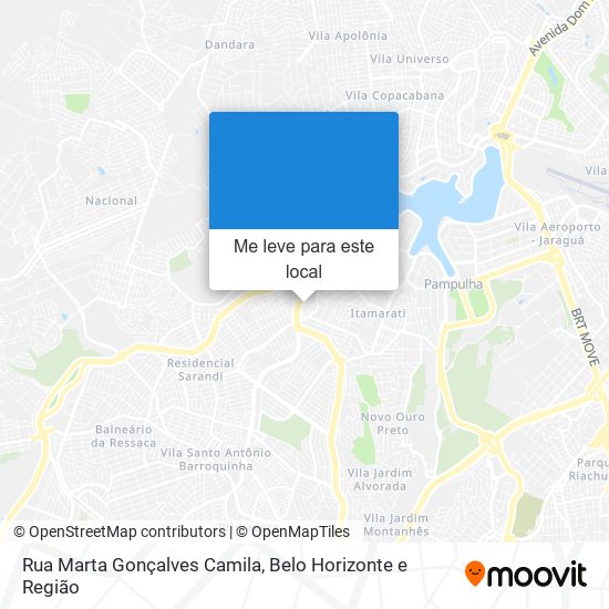 Rua Marta Gonçalves Camila mapa