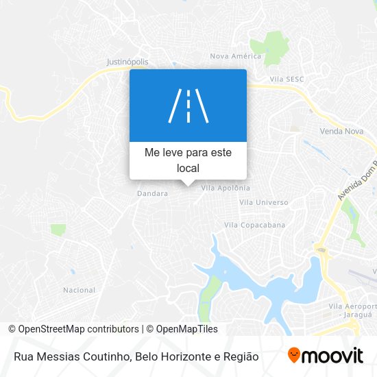 Rua Messias Coutinho mapa