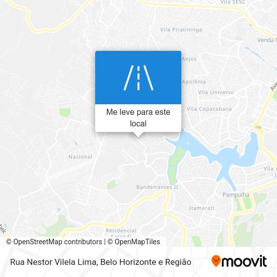Rua Nestor Vilela Lima mapa