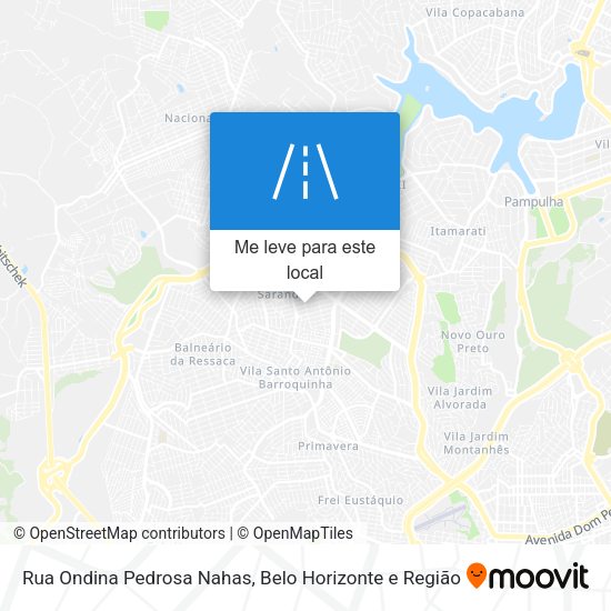 Rua Ondina Pedrosa Nahas mapa
