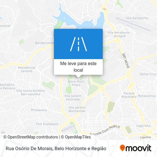 Rua Osório De Morais mapa