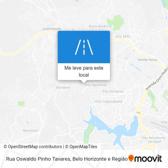 Rua Oswaldo Pinho Tavares mapa