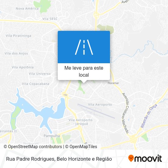 Rua Padre Rodrigues mapa