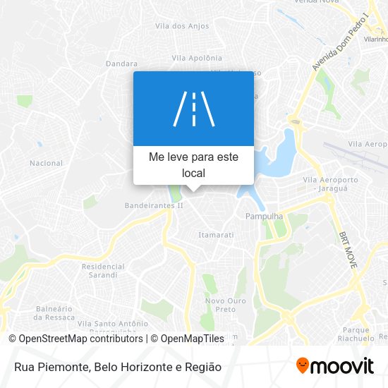 Rua Piemonte mapa