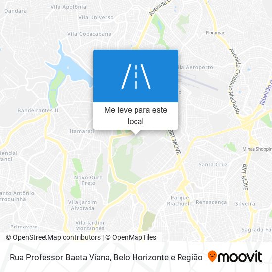 Rua Professor Baeta Viana mapa