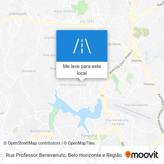 Rua Professor Benevenuto mapa