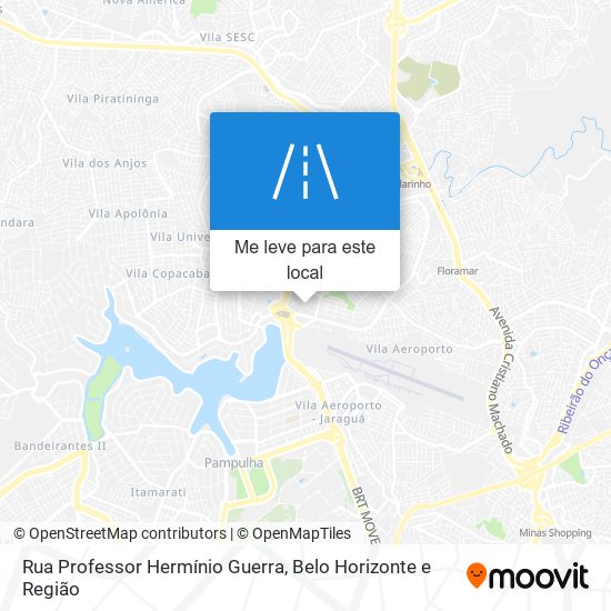 Rua Professor Hermínio Guerra mapa