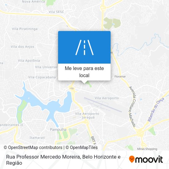 Rua Professor Mercedo Moreira mapa