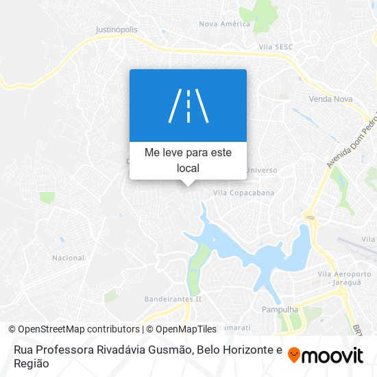 Rua Professora Rivadávia Gusmão mapa