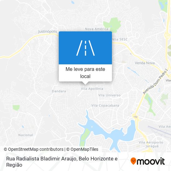 Rua Radialista Bladimir Araújo mapa