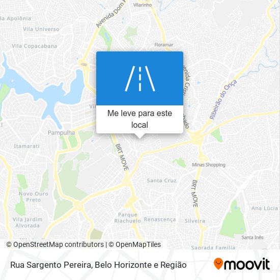 Rua Sargento Pereira mapa