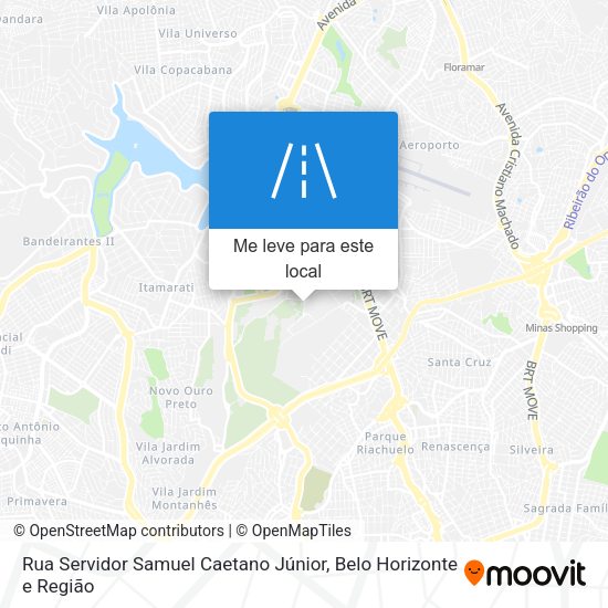 Rua Servidor Samuel Caetano Júnior mapa