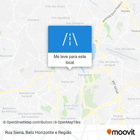 Rua Siena mapa