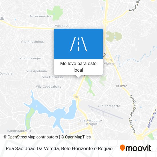 Rua São João Da Vereda mapa