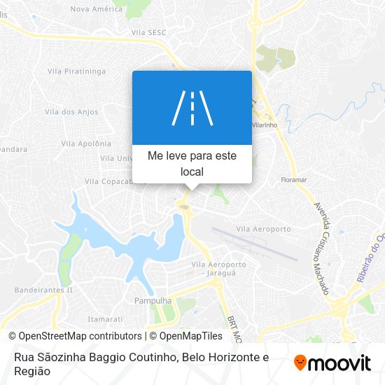 Rua Sãozinha Baggio Coutinho mapa