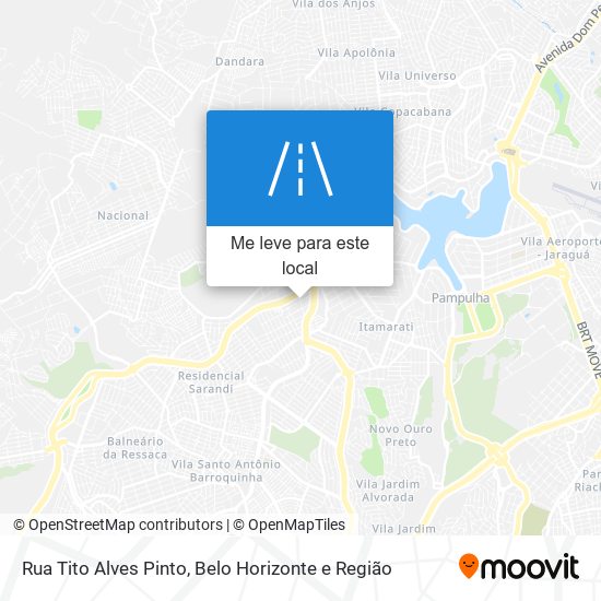 Rua Tito Alves Pinto mapa