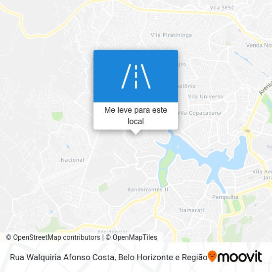 Rua Walquiria Afonso Costa mapa
