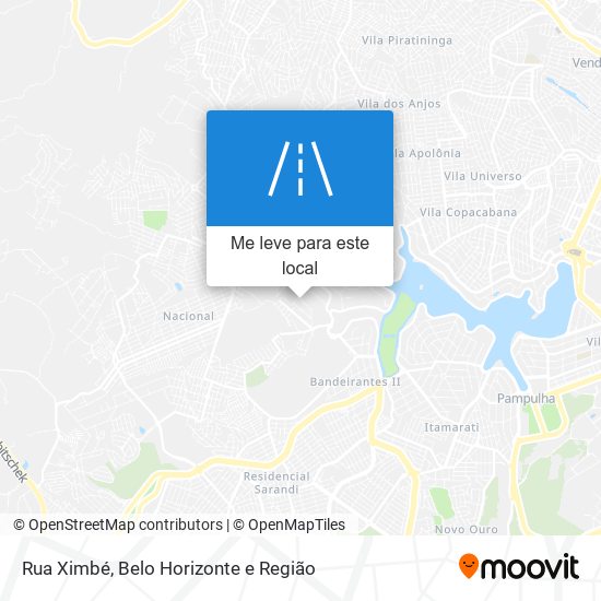 Rua Ximbé mapa