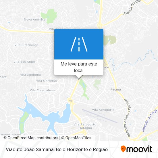 Viaduto João Samaha mapa