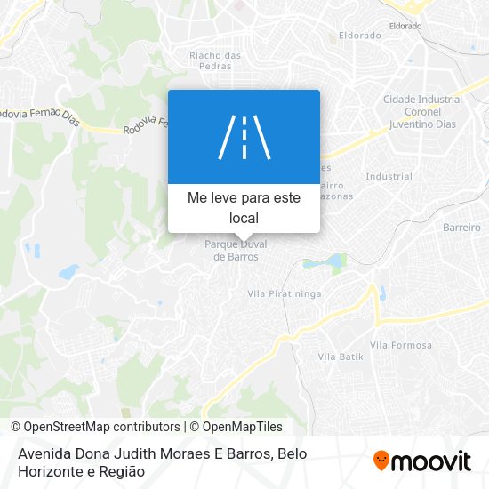 Avenida Dona Judith Moraes E Barros mapa