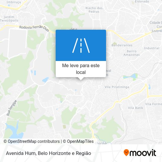Avenida Hum mapa