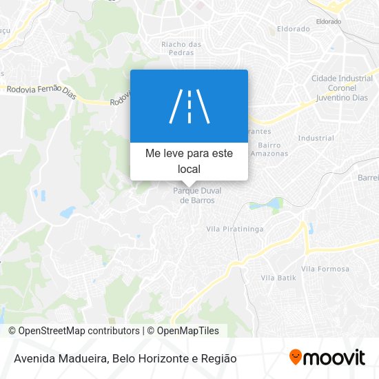 Avenida Madueira mapa