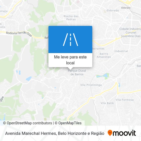 Avenida Marechal Hermes mapa