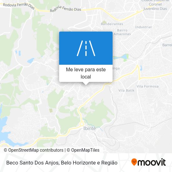 Beco Santo Dos Anjos mapa