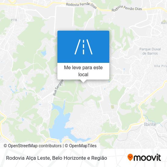 Rodovia Alça Leste mapa