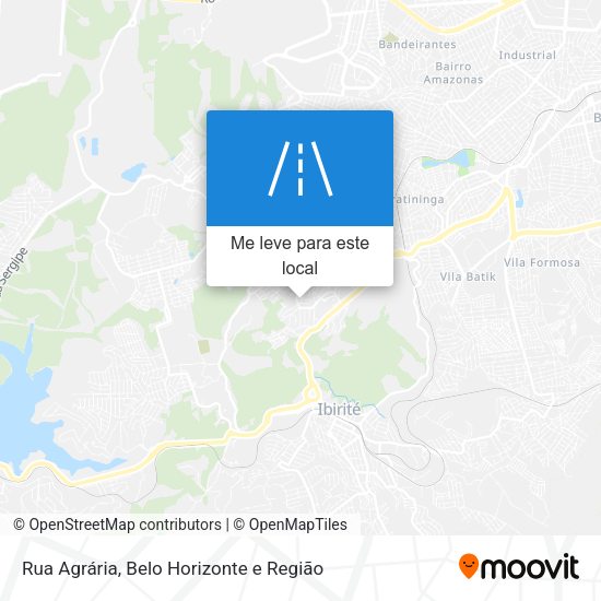 Rua Agrária mapa