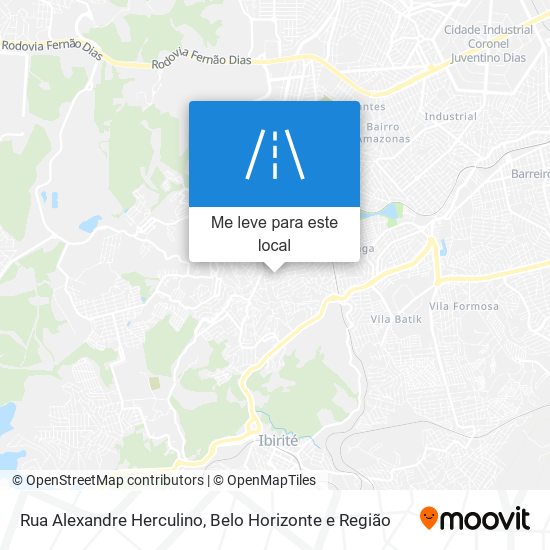 Rua Alexandre Herculino mapa